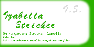 izabella stricker business card